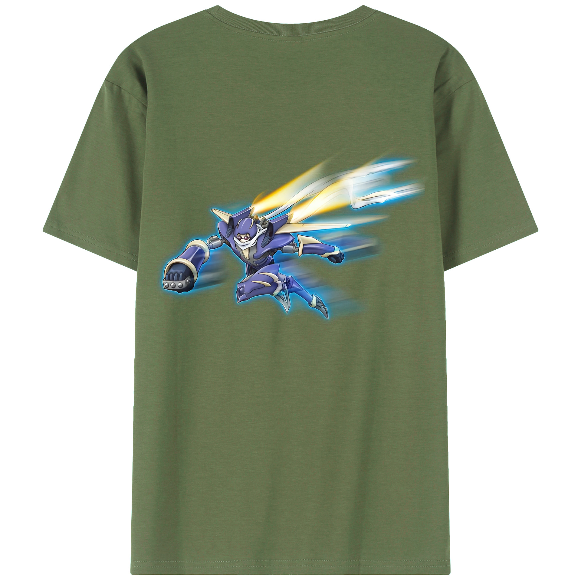 （画像用） 遊☆戯☆王 Yu-Gi-Oh! 綿100％ メンズ半袖Tシャツ（バックプリント） 通気性
